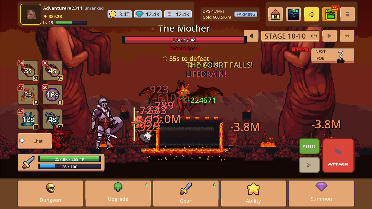 The Last Echo hell world-boss battle